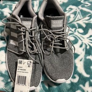 Adidas grey and white athletic shoes NWT